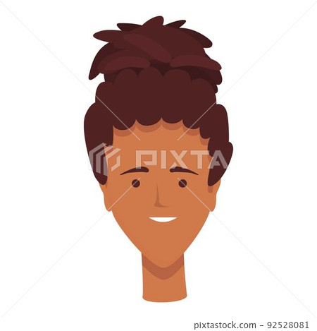 Girl rasta icon cartoon vector. African hair. Fashion funny Girl rasta icon cartoon vector. African hair. Fashion funny 92528081