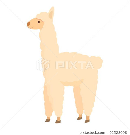 Lama icon cartoon vector. Cute alpaca. Cute peru Lama icon cartoon vector. Cute alpaca. Cute peru 92528098