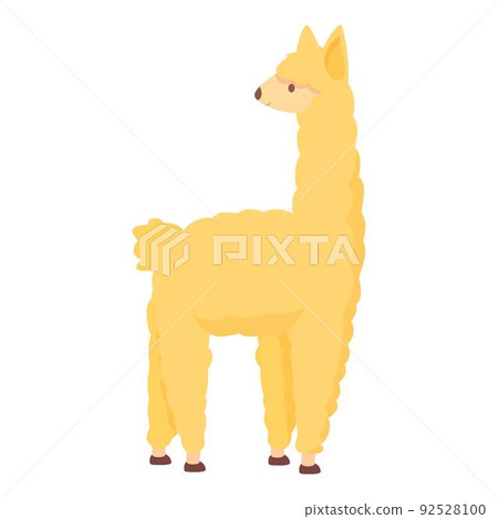 Mexican animal icon cartoon vector. Cute lama. Cool baby Mexican animal icon cartoon vector. Cute lama. Cool baby 92528100