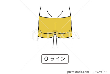 Men's hair removal, O line, underwear wearing 92529158