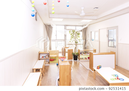 Kids room, nursery school, bright classroom, kindergarten, children's facility, educational facility, image material Kids room, nursery school, bright classroom, kindergarten, children's facility, educational facility, image material 92531415