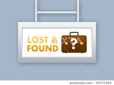 Lost And Found speech bubble. Speech bubble. Vector illustration. 92531998