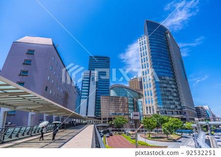 View of Kawasaki cityscape in Japan, such as Kawasaki station square and Muza Kawasaki 92532251