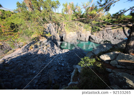 fang-duck, coast, beach, cliff, cliff, rock, lava, sea, 92533265