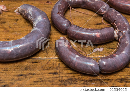 Homemade sausages, traditional cuisine, Argentina Homemade sausages, traditional cuisine, Argentina 92534025