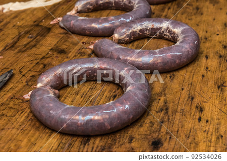 Homemade sausages, traditional cuisine, Argentina Homemade sausages, traditional cuisine, Argentina 92534026
