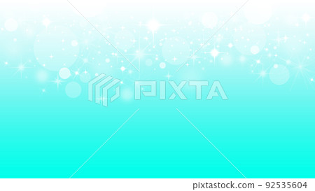 White glitter illustration material on emerald gradient background 92535604