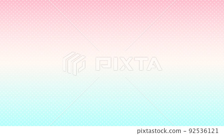 Cute background with polka dots on pink, white and light blue gradation Cute background with polka dots on pink, white and light blue gradation 92536121