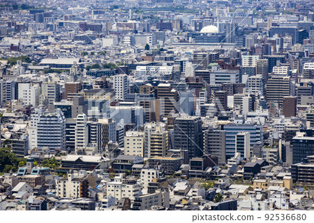 Kyoto cityscape distant view Kyoto cityscape distant view 92536680