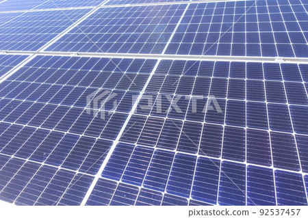 Solar power plant with solar panels 92537457