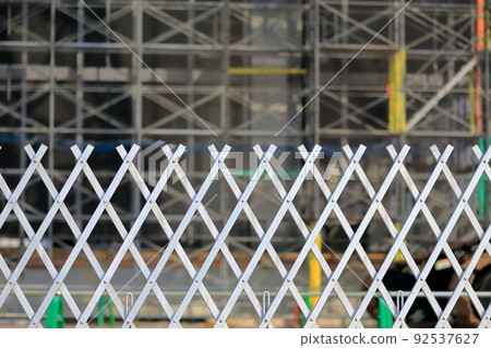 Image of caster gate at construction site Image of caster gate at construction site 92537627