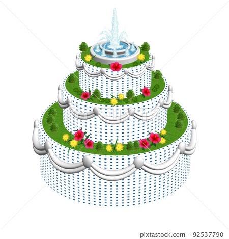 There are variations of simplified images of buildings and cities and symbol illustrations of greenery and nature. 92537790