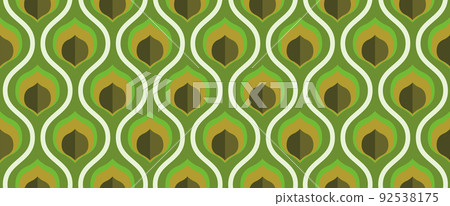 70s retro modern pattern material vector illustration 92538175