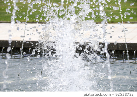 Fountain, water, splash, splash, splash, nature, outdoors, flow, water droplets 92538752