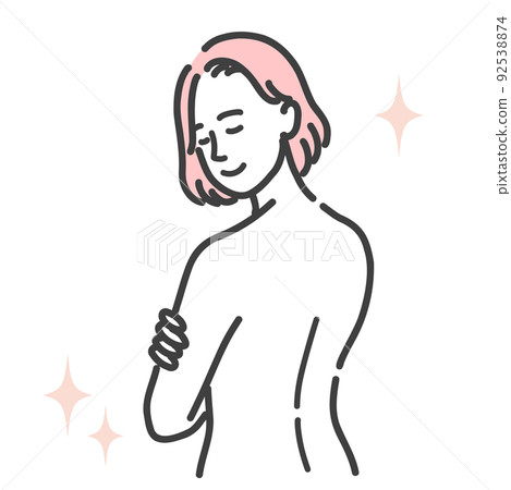 Young woman with a beautiful back Young woman with a beautiful back 92538874