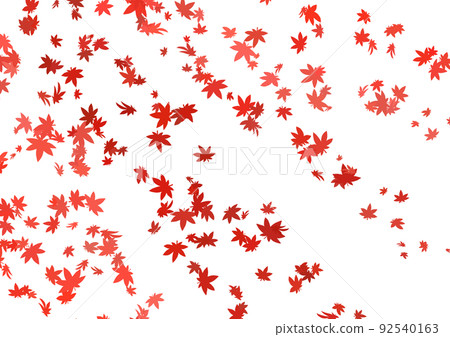Background illustration of autumn leaves falling A4 side 92540163