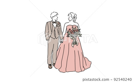 Wedding of a happy couple 92540240