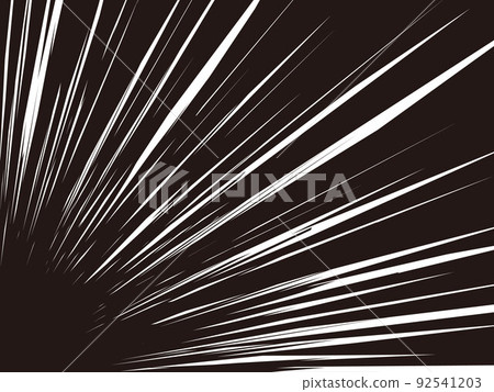 集中線5（黑底） 92541203