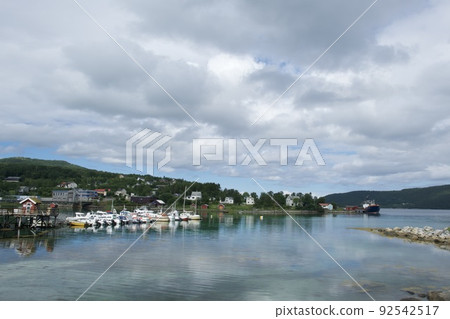 Relaxing view in the morning in the middle of nature in Norway 92542517