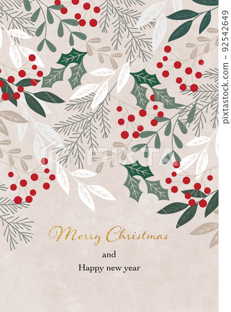 Christmas vector illustration frame background Christmas vector illustration frame background 92542649