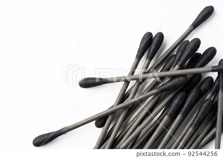 Black cotton swab Black cotton swab 92544256