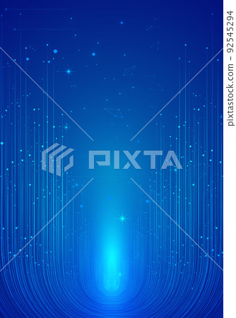 Blue dotted lines have a sense of space internet technology big data background 92545294