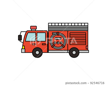 消防車/工作車輛插圖 消防車/工作車輛插圖 92546716