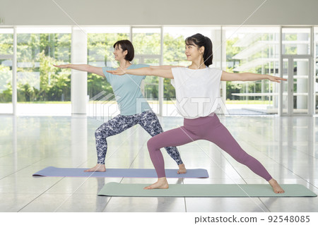 Yoga young woman 92548085