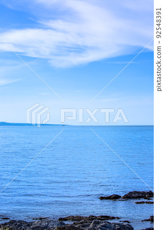 Kunisaki Peninsula and Beppu Bay seen from Saganoseki Peninsula Kunisaki Peninsula and Beppu Bay seen from Saganoseki Peninsula 92548391