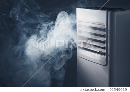 air filtration system removes smoke, close-up view to the air inlet louvers air filtration system removes smoke, close-up view to the air inlet louvers 92549019