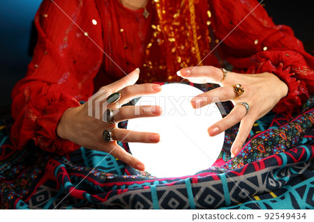 fortune-teller's hands fortune-teller's hands 92549434