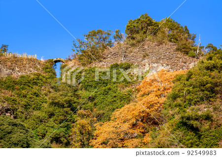 Kunisaki Peninsula Tennenji Temple Yabakei Mumyo Bridge and Autumn Leaves Kunisaki Peninsula Tennenji Temple Yabakei Mumyo Bridge and Autumn Leaves 92549983