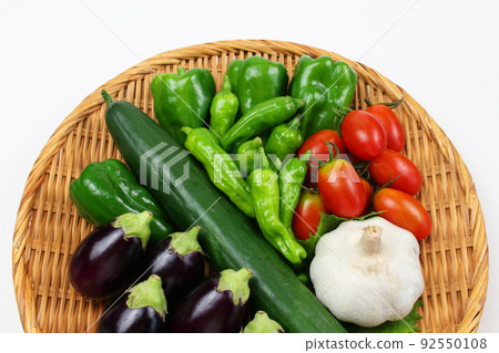 Harvested summer vegetables Harvested summer vegetables 92550108