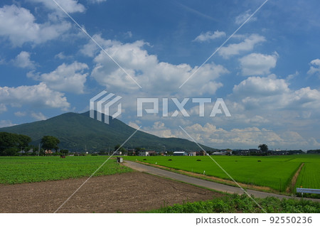 Scenery of Mt. Tsukuba and Satoyama Summer Satoyama 92550236