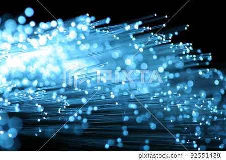 abstract view of fiber optics 92551489