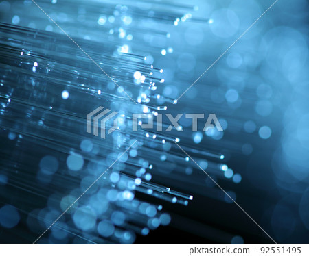 abstract view of fiber optics 92551495