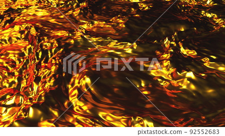 Golden waves with highlights 92552683