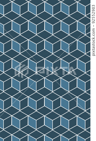 Pattern with geometric cube pattern. Pattern with geometric cube pattern. 92552983
