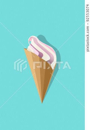 Stylish pattern with ice cream Stylish pattern with ice cream 92553074