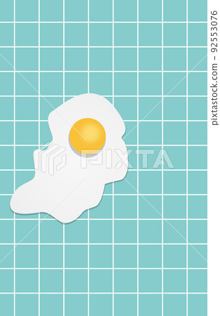Funny fried eggs background Funny fried eggs background 92553076