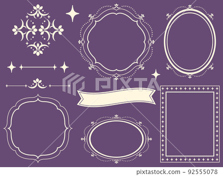 古董框架套裝奶油 古董框架套裝奶油 92555078