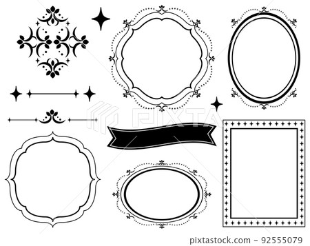 古董框架設置黑色 92555079