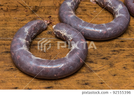 Homemade sausages, traditional cuisine, Argentina Homemade sausages, traditional cuisine, Argentina 92555396