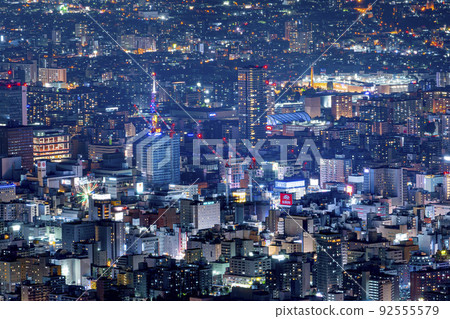 Sapporo Moiwayama summit observatory night view 92555579
