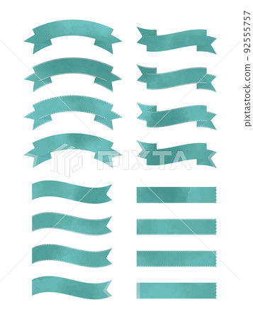 Vintage-style patterns, dirty emerald ribbons,... - Stock Illustration ...