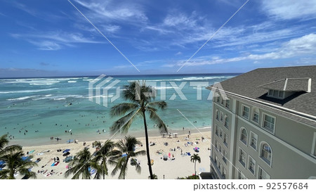View from the top floor of the Moana Surf Rider Diamond Ocean Front 92557684