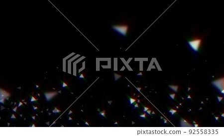Glittering triangle effect Still image Glittering triangle effect Still image 92558335