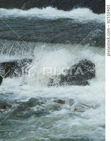 Disaster image (flooding of river) Disaster image (flooding of river) 92558405