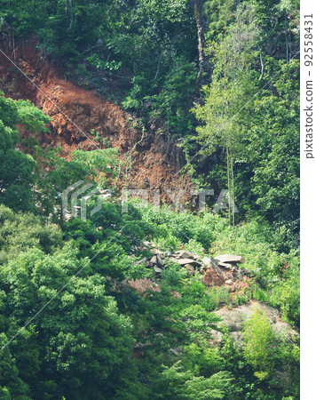 地球和沙子災難圖像 92558431