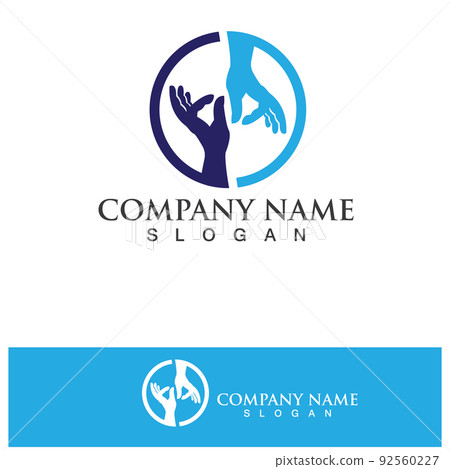 Hand help logo and symbols template icons app Hand help logo and symbols template icons app 92560227